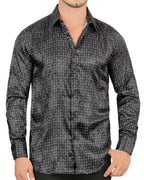 Montero - Black Micro-Pattern Modern Fit Shirt  4032 MON-52421