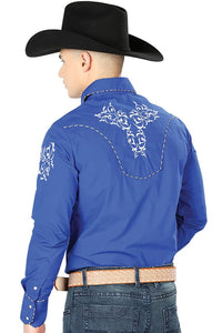 El General - Camisa Vaquera Azul Rey 40993