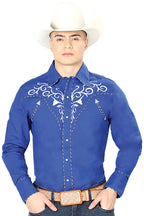 El General - Camisa Vaquera Azul Rey 41005