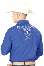 El General - Camisa Vaquera Azul Rey 41005