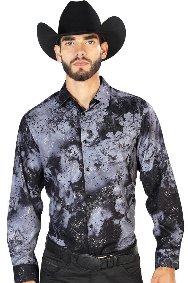 El General - Camisa Vaquera  Negro-Gris ESDLC Fina 43849
