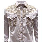 Montero - Embroidered Western Shirt White 3552