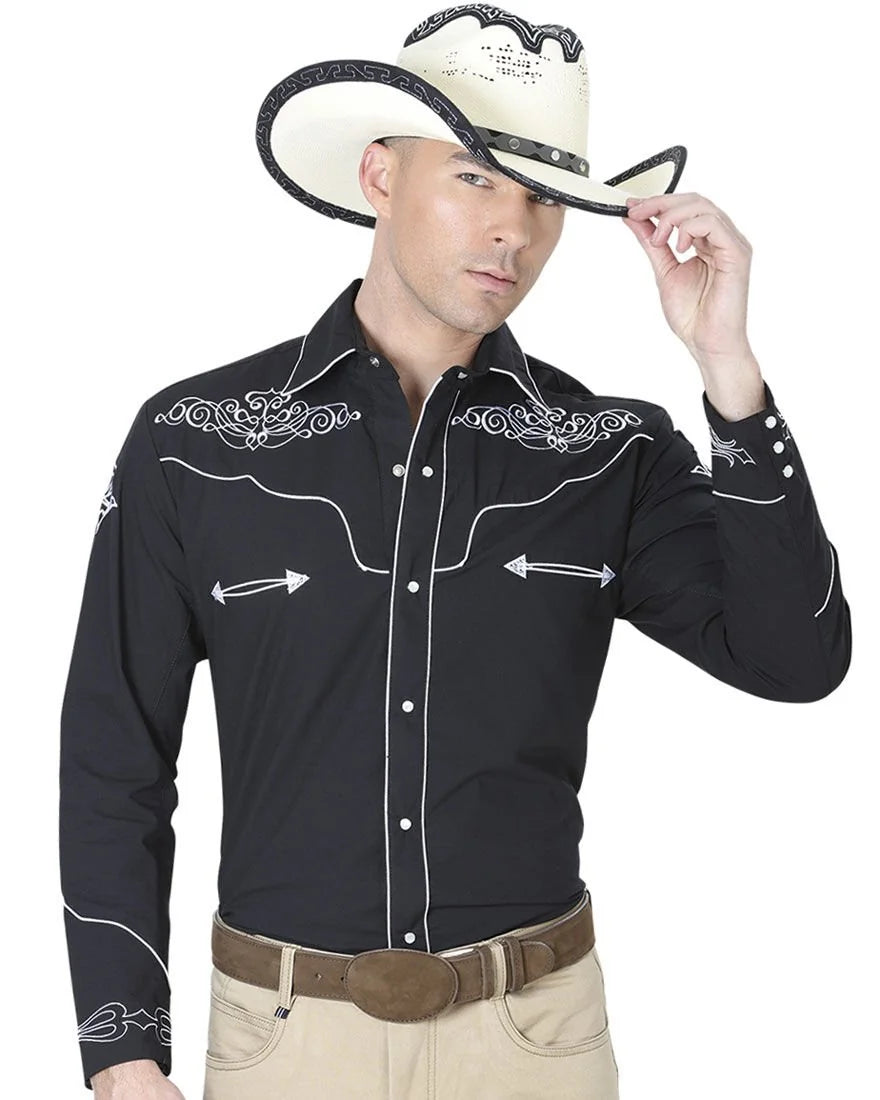 El General - Camisa Vaquera Negra 40983