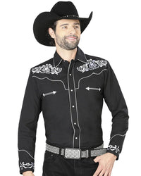 El General - Camisa Vaquera Negra 40987