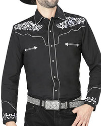 El General - Camisa Vaquera Negra 40987