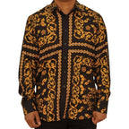 White Diamonds - Fashion Denim Shirt  Cross Design - Black WD-822