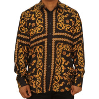 White Diamonds - Fashion Denim Shirt  Cross Design - Black WD-822