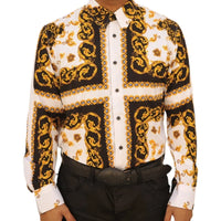 White Diamonds - Fashion Denim Shirt  Cross Design - White WD-823