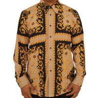 White Diamonds - Fashion Denim Shirt  Cross Design - Beige WD-824