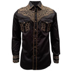 Montero - Embroidered Western Shirt Black  3552