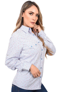 White Diamonds  Women’s Blusa Vaquera Color Azul WD 11-532