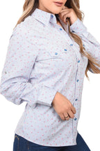 White Diamonds  Women’s Blusa Vaquera Color Azul WD 11-532