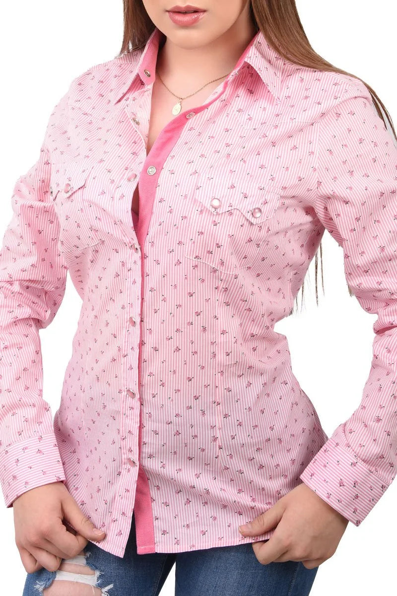 White Diamonds  Women’s Blusa Vaquera Color Rosa WD 11-533