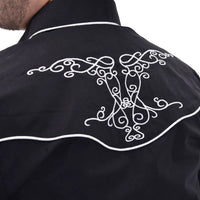White Diamonds Denim Shirt - Black WD-851
