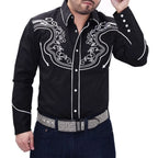 White Diamonds Denim Shirt - Black WD-851