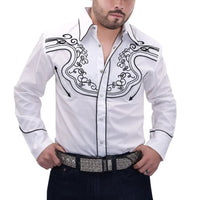 White Diamonds Denim Shirt - White WD-853