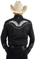 White Diamonds Denim Shirt - Black WD-855