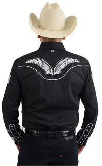 White Diamonds Denim Shirt - Black WD-855