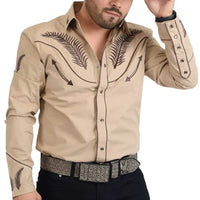 White Diamonds Denim Shirt - Beige WD-858