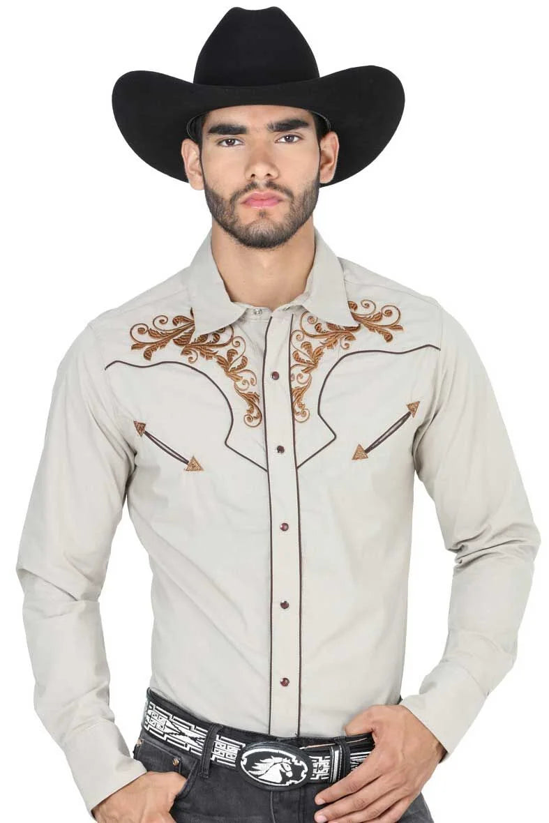 El General - Camisa El Señor De Los Cielos Vaquera Khaki 123924