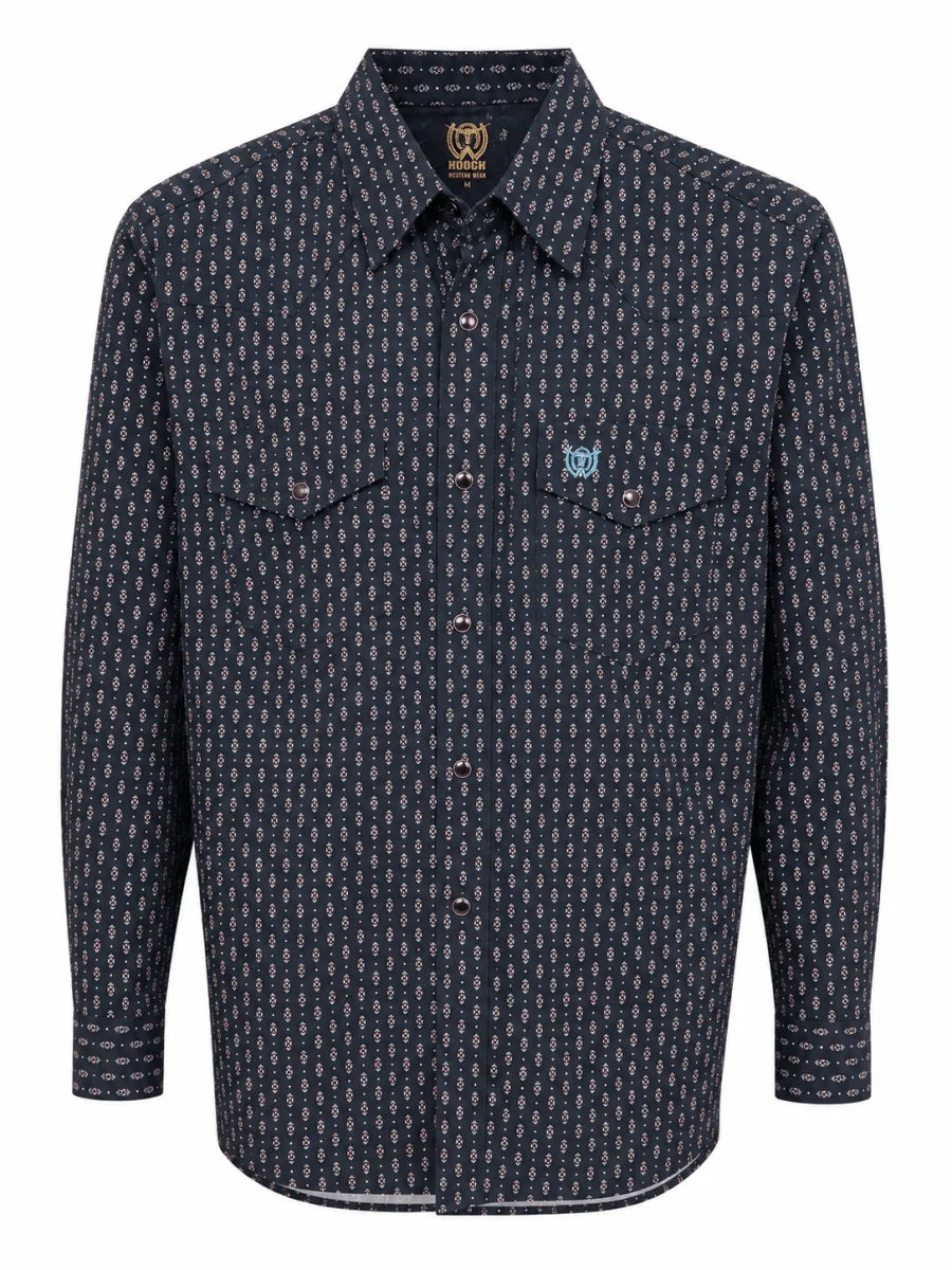 The American West - Long-Sleeve Pearl Button Western Shirt with Stripes - AW-705