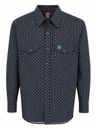 The American West - Long-Sleeve Pearl Button Western Shirt with Stripes - AW-705