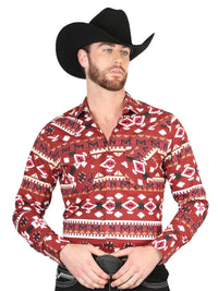El General - Casual Long-Sleeve Shirt  Red 44418