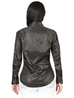 The General Women's Black/Gold Casual Long-Sleeve Shirt 44559