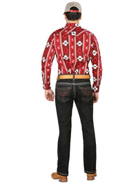 Men's Boot Cut Western Jeans – Stretch Denim Cowboy Pants -  Black 44968