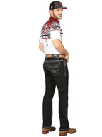 Men's Boot Cut Western Jeans – Stretch Denim Cowboy Pants - Black 44972