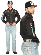Men's Boot Cut Western Jeans – Stretch Denim Cowboy Pants - Blue 44975