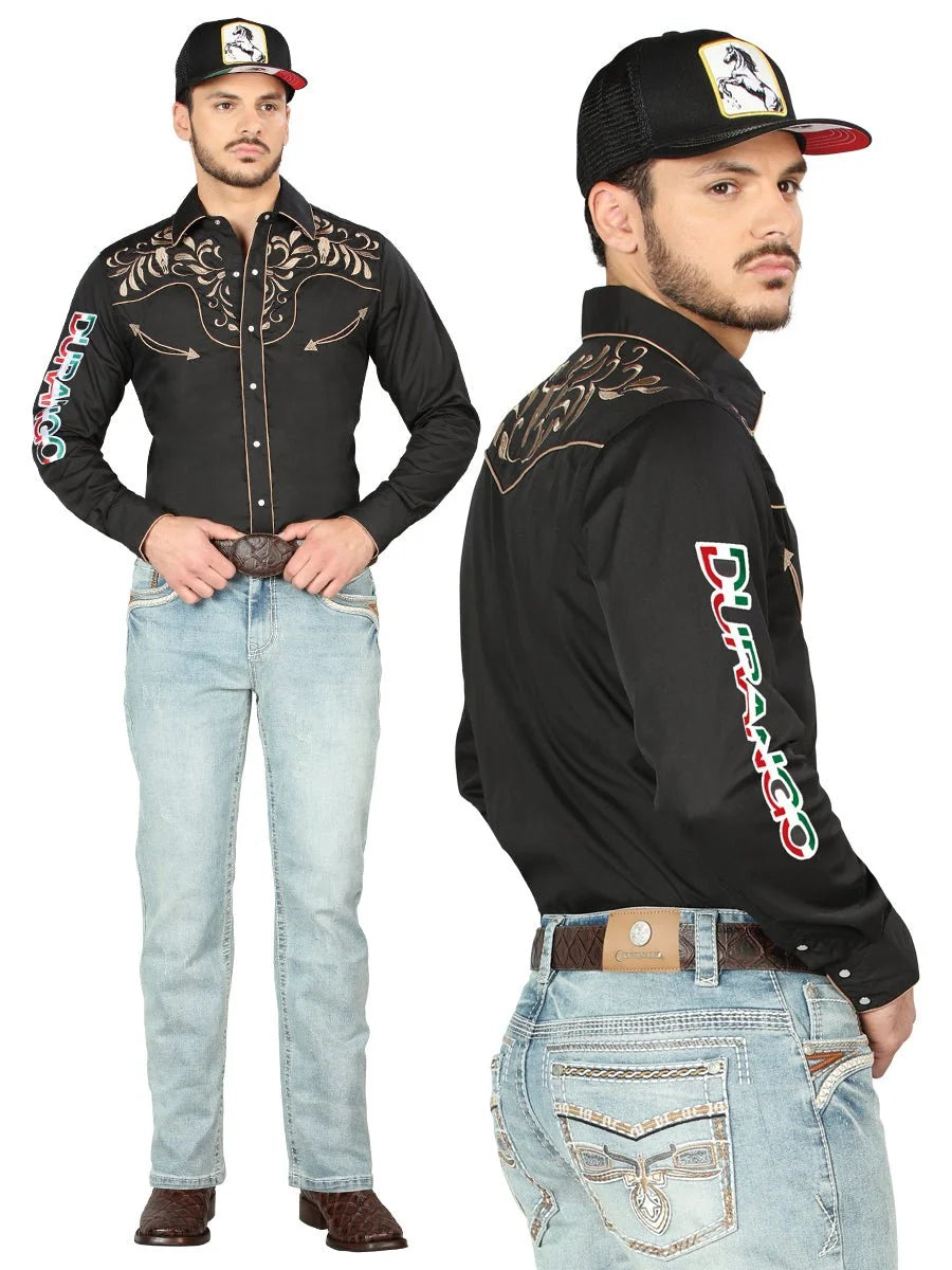Men's Boot Cut Western Jeans – Stretch Denim Cowboy Pants - Blue 44975