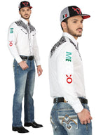Men's Boot Cut Western Jeans – Stretch Denim Cowboy Pants -  Blue 44965
