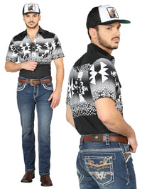 Men's Boot Cut Western Jeans – Stretch Denim Cowboy Pants -  Blue 44973