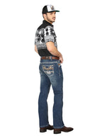 Men's Boot Cut Western Jeans – Stretch Denim Cowboy Pants -  Blue 44973