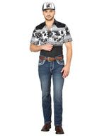 Men's Boot Cut Western Jeans – Stretch Denim Cowboy Pants -  Blue 44973