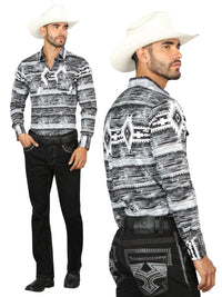 Men's Boot Cut Western Jeans – Stretch Denim Cowboy Pants -  Black  45311