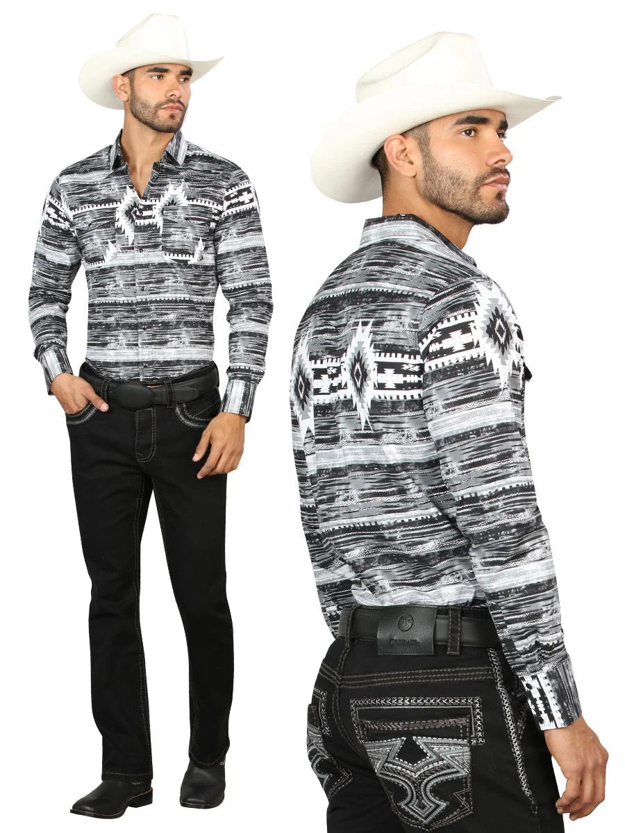 Men's Boot Cut Western Jeans – Stretch Denim Cowboy Pants -  Black  45311