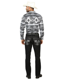 Men's Boot Cut Western Jeans – Stretch Denim Cowboy Pants -  Black  45311