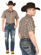 Men's Boot Cut Western Jeans – Stretch Denim Cowboy Pants -  Blue 45534