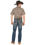 Men's Boot Cut Western Jeans – Stretch Denim Cowboy Pants -  Blue 45534