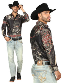 Men's Boot Cut Western Jeans – Stretch Denim Cowboy Pants - Light Blue 45317