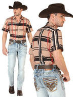Men's Boot Cut Western Jeans – Stretch Denim Cowboy Pants -  Light Blue 45531