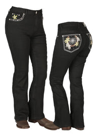 Centenario Women's Bootcut Denim Western Jeans 44958 - Black - OriginalWestern.com