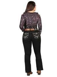 Centenario Women's Bootcut Denim Western Jeans 45319 - Black - OriginalWestern.com