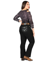 Centenario Women's Bootcut Denim Western Jeans 45319 - Black - OriginalWestern.com