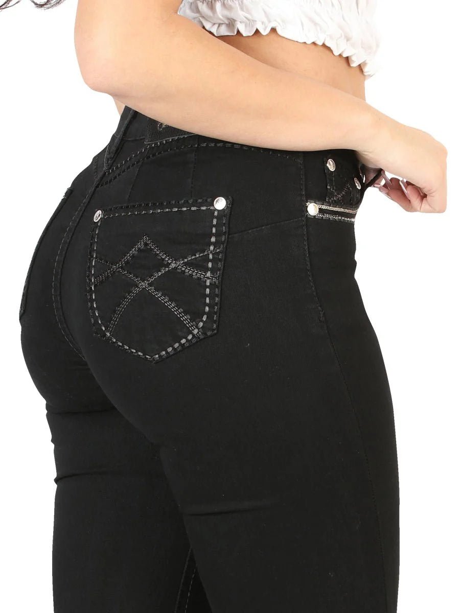 Centenario Women's Bootcut Denim Western Jeans 45543 - Black - OriginalWestern.com