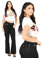 Centenario Women's Bootcut Denim Western Jeans 45543 - Black - OriginalWestern.com