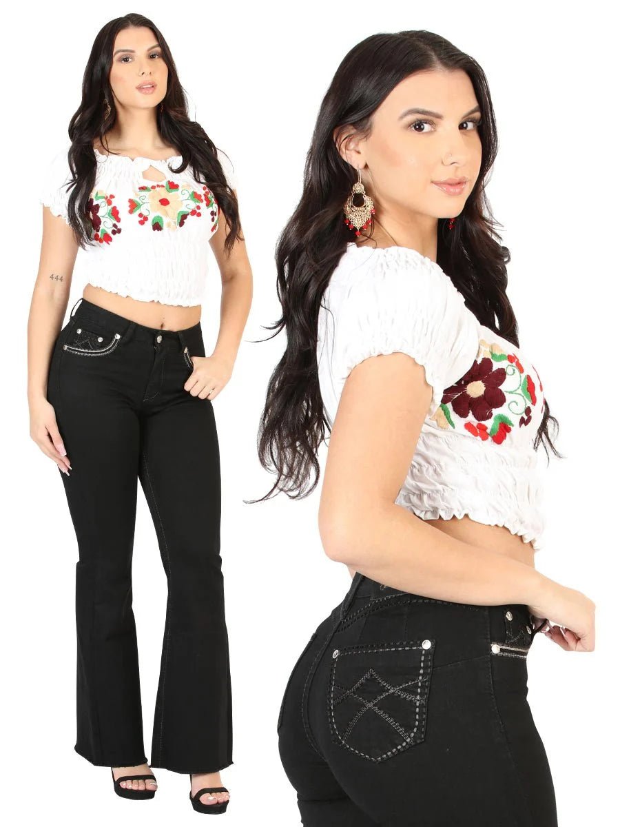 Centenario Women's Bootcut Denim Western Jeans 45543 - Black - OriginalWestern.com