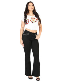 Centenario Women's Bootcut Denim Western Jeans 45543 - Black - OriginalWestern.com